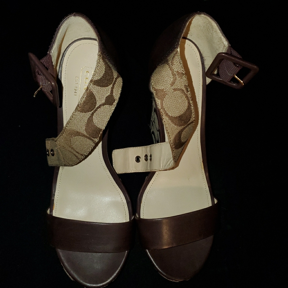 Coach signature wedges